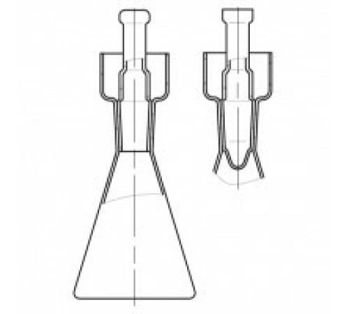 Склянка БПК-100-19/26 с пробкой, исп. 1