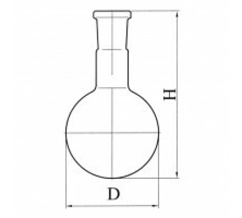 Колба круглодонная со шлифом К-1-10000-45/40, ТС