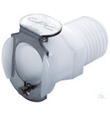 8760-2161 Муфта Burkle CPC, PP, внутренняя, с клапаном, 3/8 "NPT