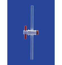 Кран одноходовой Lenz NS14,5, диаметр отверстия 2,5 мм, PTFE