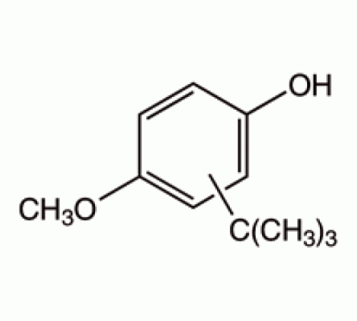 2 (3) -трет-бутил-4-метоксифенол, 96%, Alfa Aesar, 250 г