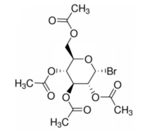 2,3,4,6-тетра-O-ацетил-альфа-D-глюкопиранoсил бромид, 98.5%, стаб., Acros Organics, 50г