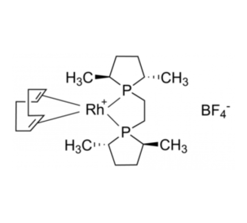 1,2-бис((2S,5S)-2,5-диметилфосфоlano)этан(циклооктадиен)родия(I) тетрафторборат, 97%, Acros Organics, 500мг