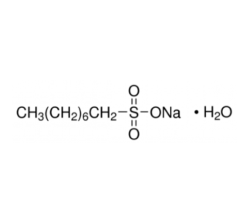 1-октансульфоновая кислота, натриевая соль моногидрат, 98%, Acros Organics, 100г