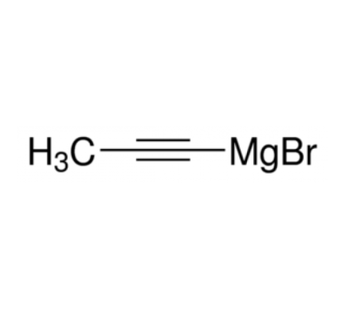 1-пропyнилмагния бромид, 0.5M р-р в THF, AcroSeал®, Acros Organics, 800мл