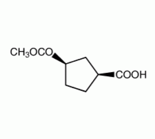 (1S, 3R) -цис-3- (метоксикарбонил) циклопентан-1-карбоновой кислоты, 97%, Alfa Aesar, 1г