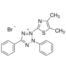 Тиазолил синий тетразолий бромид, 98%, Acros Organics, 1г
