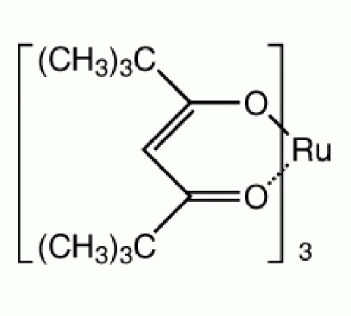 Трис (2,2,6,6-тетраметил-3,5-гептандионато) рутений (III), 99%, 0, Alfa Aesar, 5 г